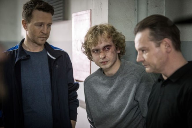 Skazane odc. 3. Olaf (Rafał Fudalej), Arek (Wojciech Błach), Adam (Ireneusz Czop)