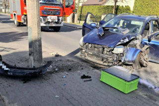 Wypadek na ul. Kniaziewicza w Toruniu
