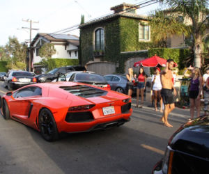 Chris Brown w Lamborghini Aventador