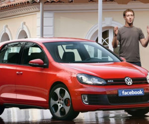 Mark Zuckerberg jeździ Volkswagenem Golfem GTI