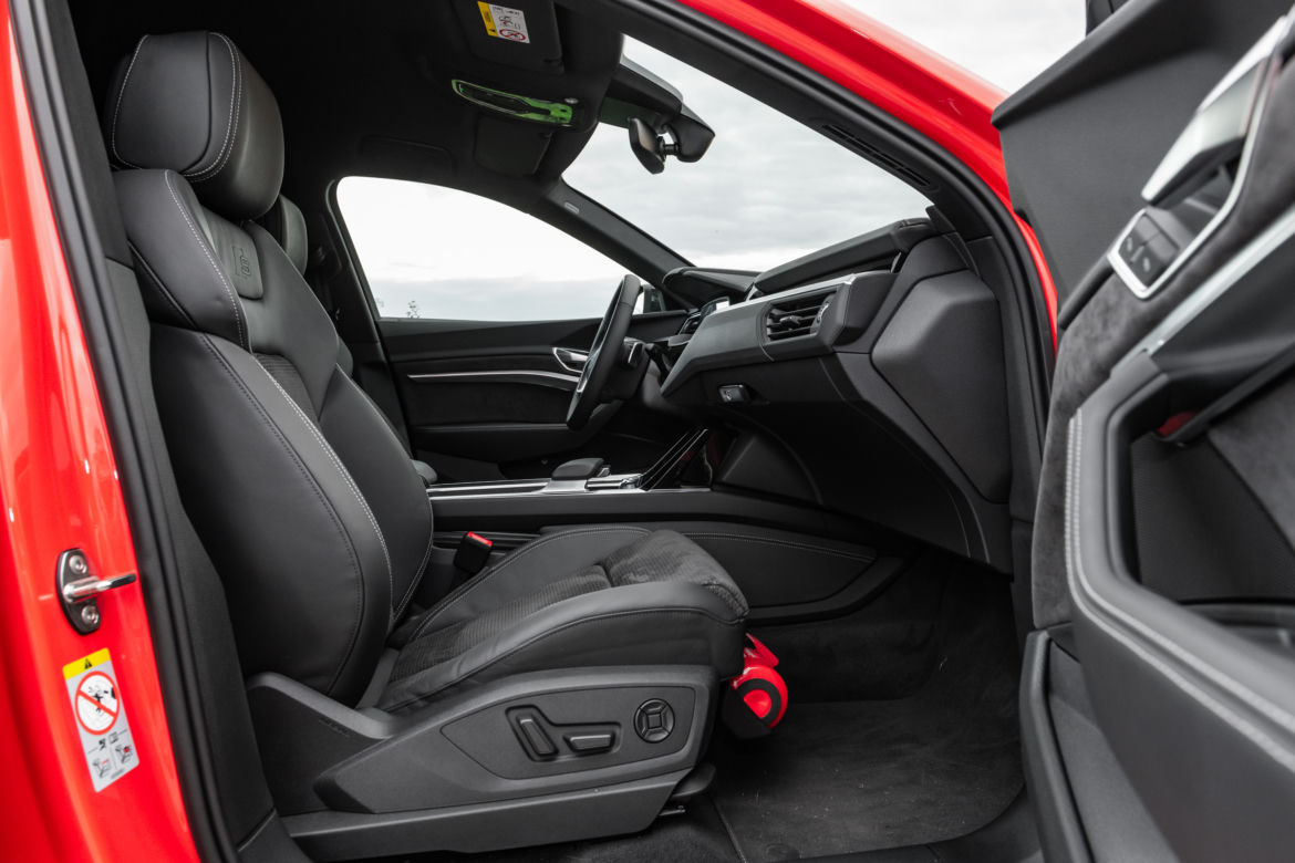 Wnętrze Audi e-tron Sportback 55 quattro S line