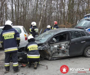 Małopolska: Poważne wypadki pod Krakowem, kilka osób rannych