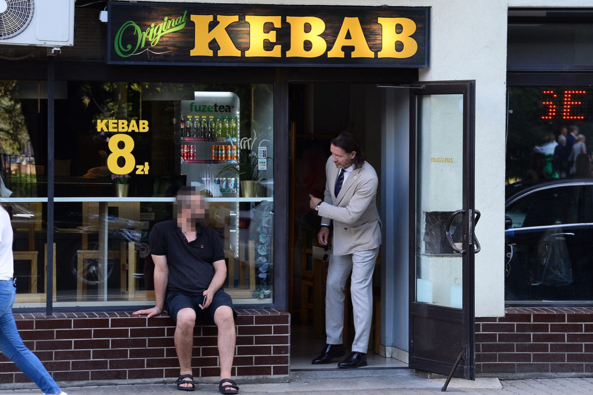 Radosław Majdan przed weselem wpadł na kebab