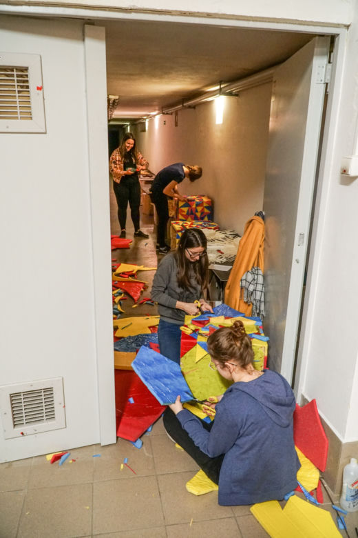 Instalacje artystyczne z roślin wykonane w pracowni Architektury Krajobrazu KUL, przez studentów pod okiem wykładowcy mgr. inż. Pawła Adamca