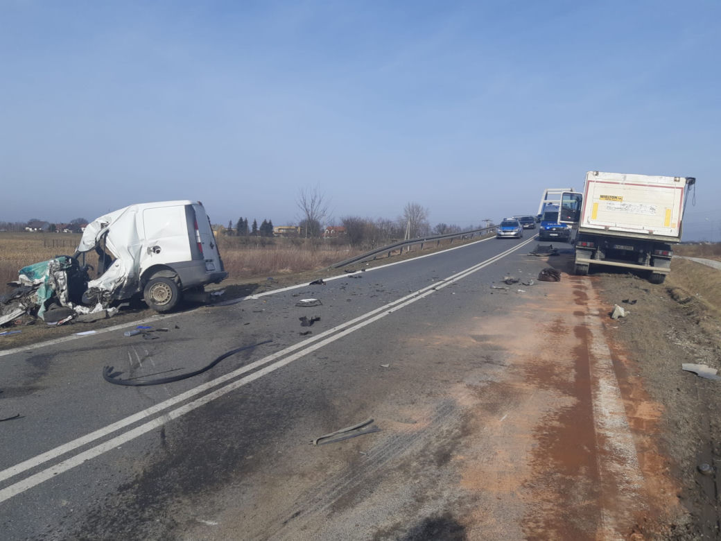 Wojnicz. Śmiertelny wypadek na drodze wojewódzkiej nr 975