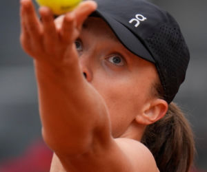 Iga Świątek na ostatnim treningu przez III rundą Roland Garros