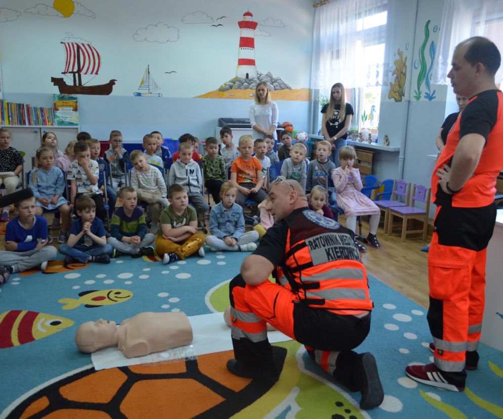 Zajęcia z pierwszej pomocy w Samorządowym Przedszkolu w Jastrzębi