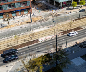 Budowa przejścia dla pieszych przez ul. Marszałkowską w Warszawie na wysokości ul. Sienkiewicza