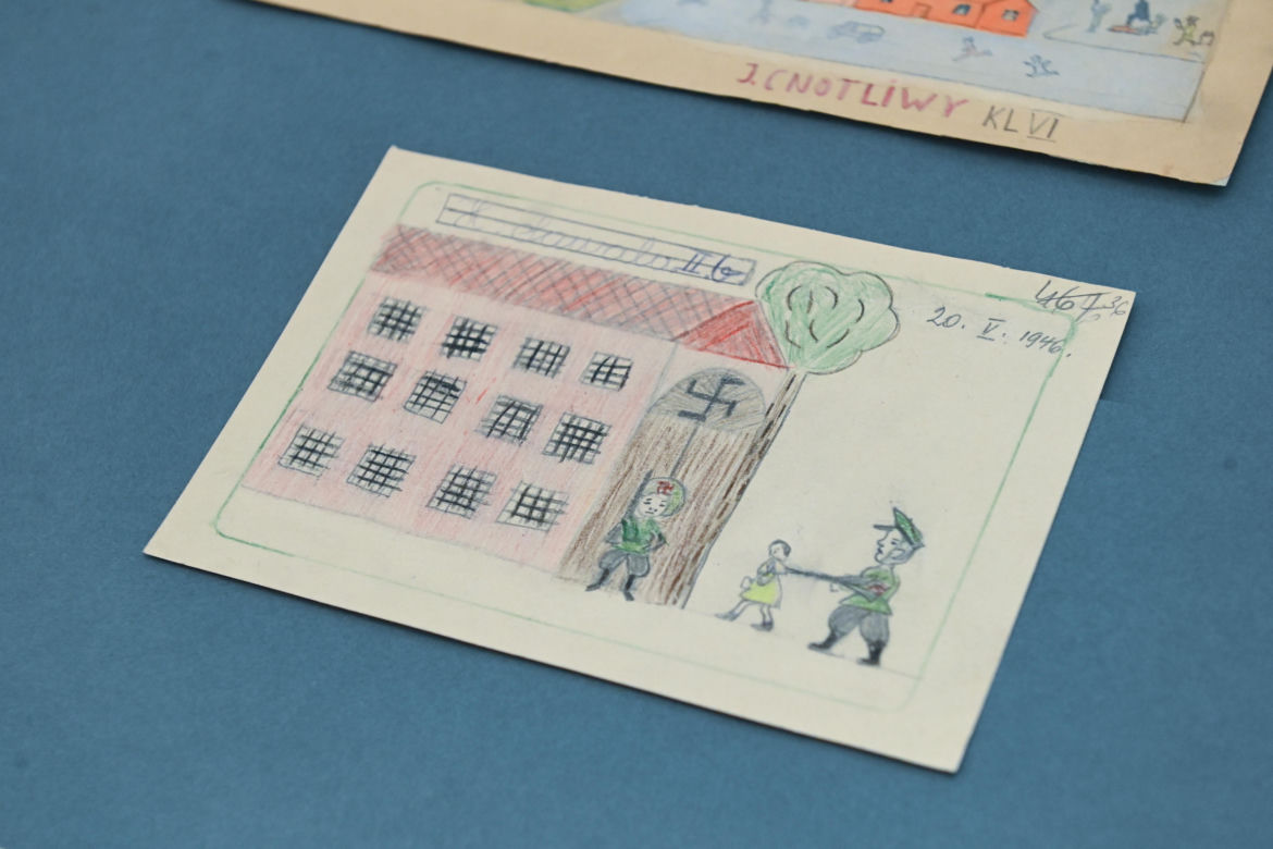 Pokaz dziecięcych rysunków z 1946 roku