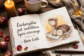 Kartka z życzeniami na Boże Ciało
