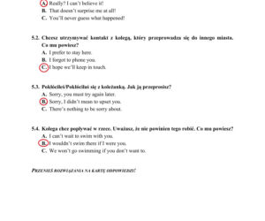 Egzamin ósmoklasisty 2020 - ODPOWIEDZI z języka angielskiego