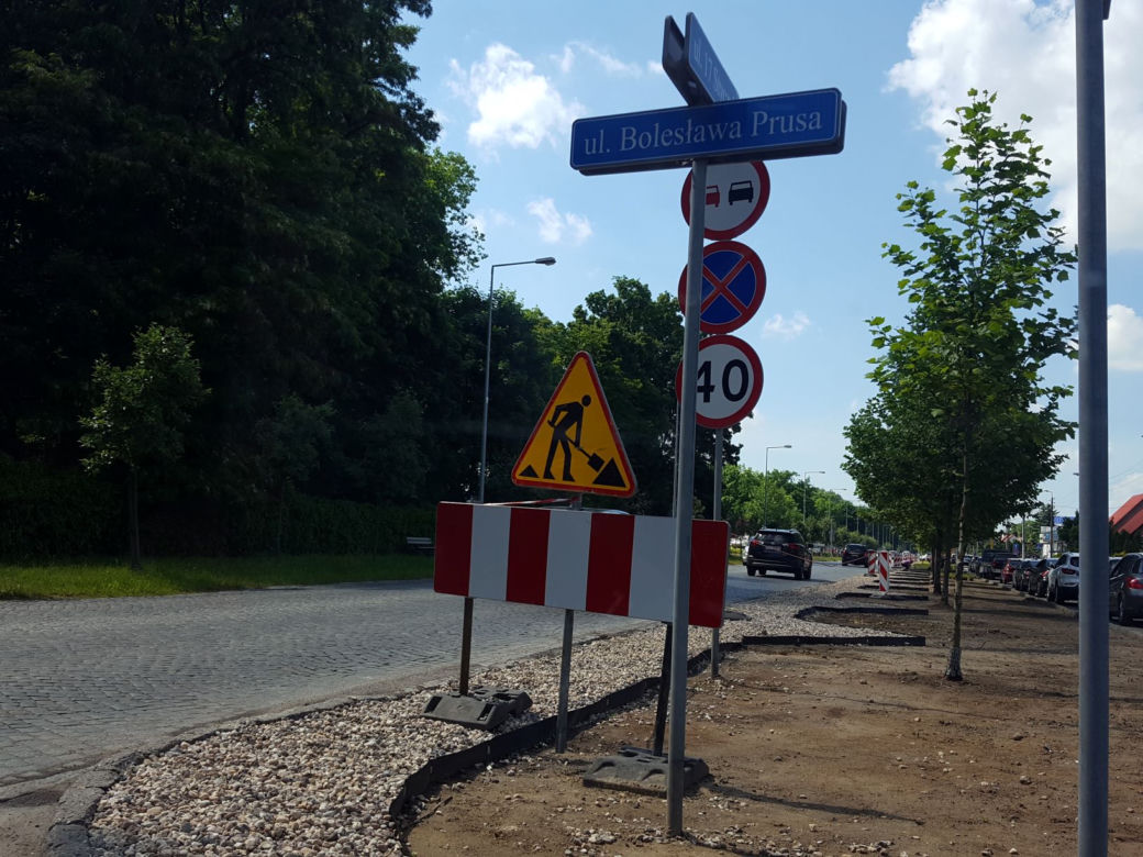 Coraz więcej zieleni wzdłuż ulicy 17 Stycznia 