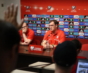 Jan Urban na meczu Malta - Polska