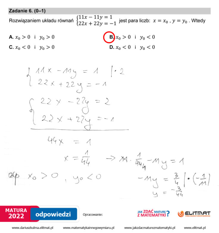  Matura 2022 matematyka. Odpowiedzi, pytania, arkusz CKE, zadania, rozwiązania [poziom podstawowy matematyka matura 5.05.2022]