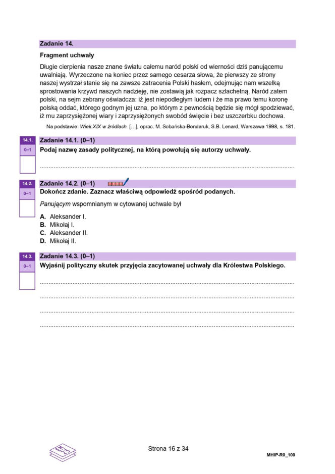 Próbna matura historia 2026. Arkusze i odpowiedzi CKE