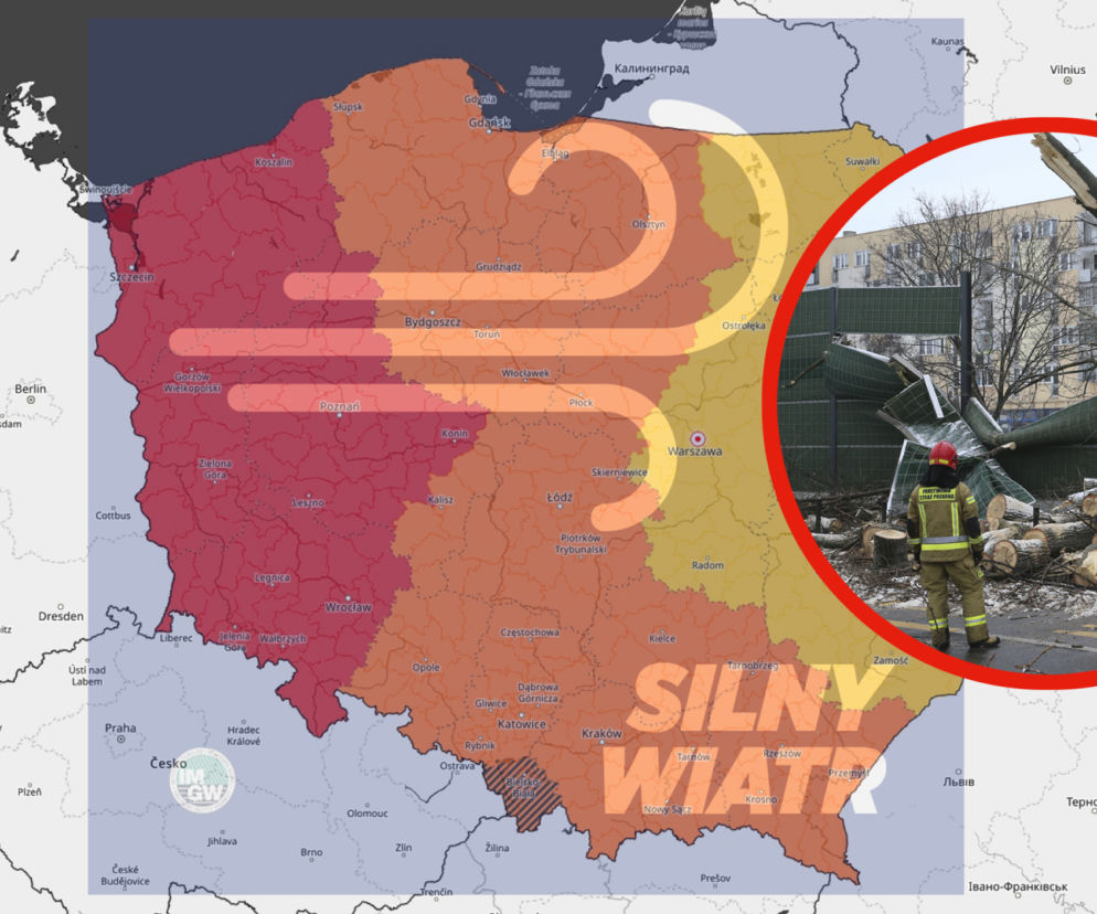 Wichura w Warszawie