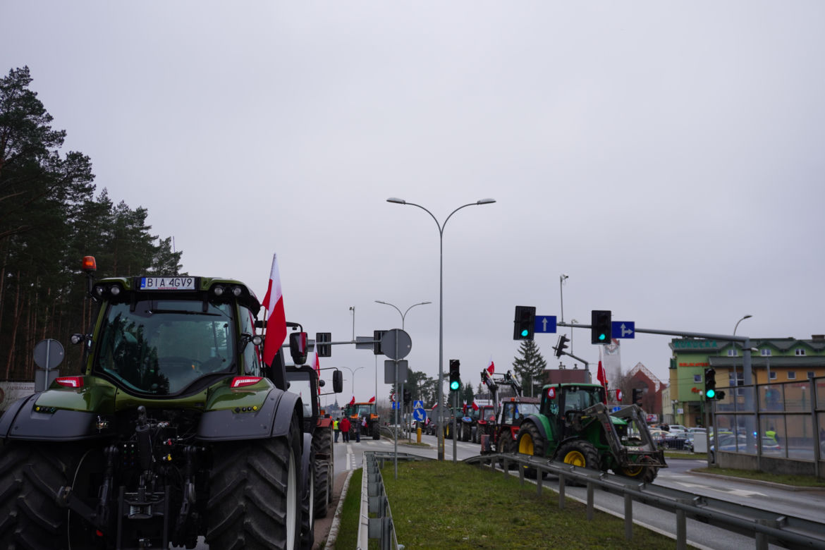 Protest rolników wokół Białegostoku - 20 marca 2024