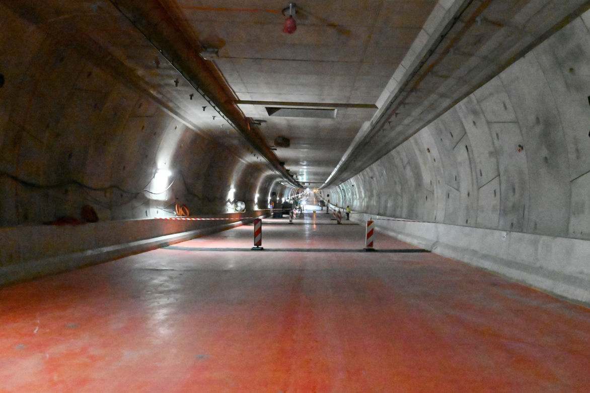 Budowa tunelu pod Świną - luty 2022