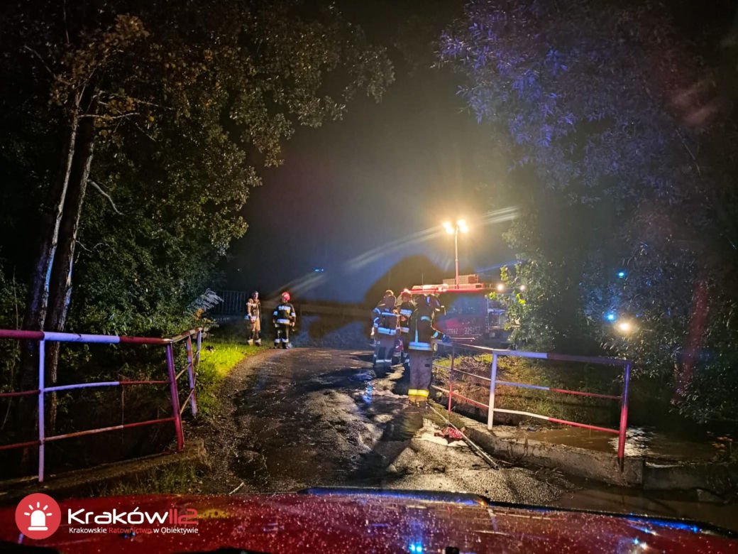 Obfite opady deszczu w powiecie krakowskim