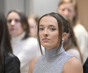 Iga Świątek i Daria Abramowicz na konferencji