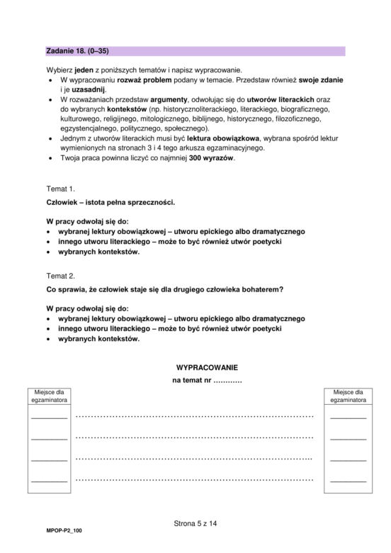 Matura 2023: polski. Arkusze CKE i odpowiedzi. Poziom podstawowy [Formuła 2023]