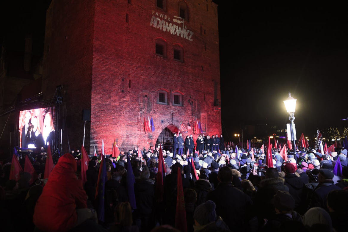 Pierwsza rocznica śmierci Pawła Adamowicza. Gdańsk