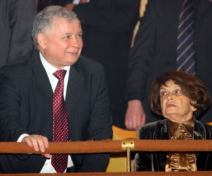 Jarosław Kaczyński z mamą, Jadwigą