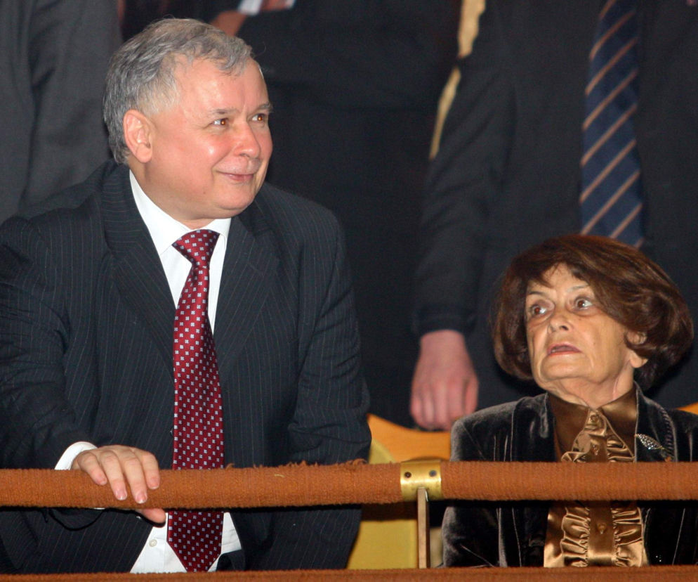 Jarosław Kaczyński z mamą, Jadwigą