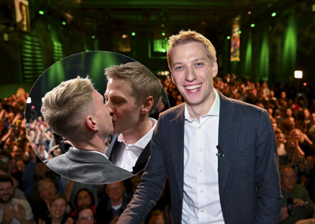 Nowy burmistrz całuje partnera na scenie! W Polsce byłaby afera