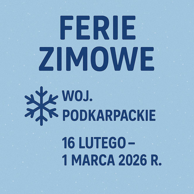 Ferie zimowe 2025/2026