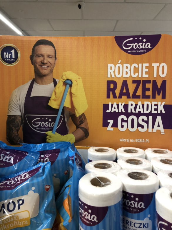 Radek reklamuje szmatki Gosi