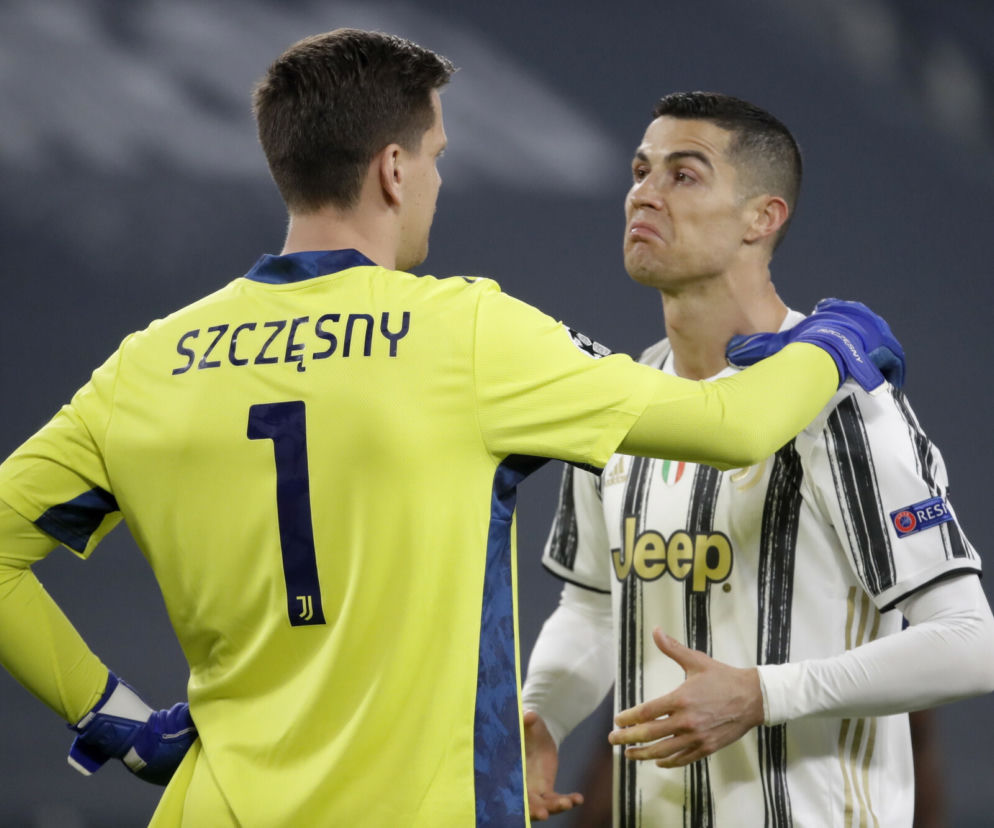 Wojciech Szczęsny i Cristiano Ronaldo