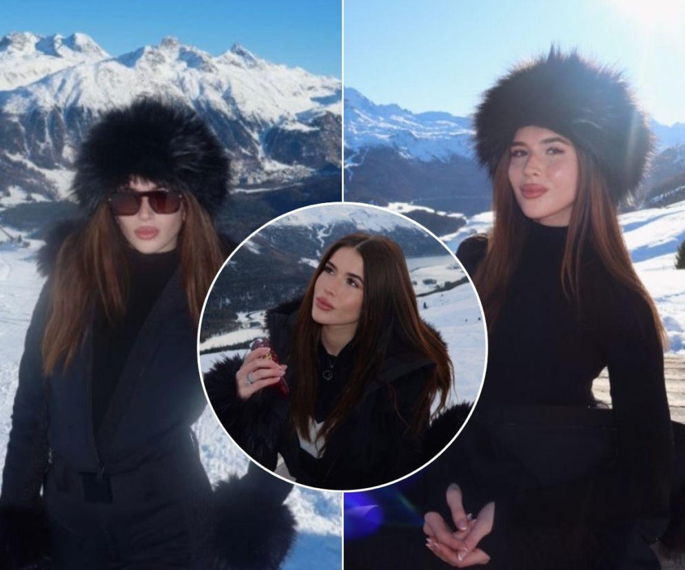 Roksana Węgiel zadaje szyku w luksusowym kurorcie! Wzrok przyciąga futrzana czapka i... pełne usta gwiazdy