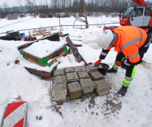 Budowa nowego mostu w Warszawie (styczeń 2026)