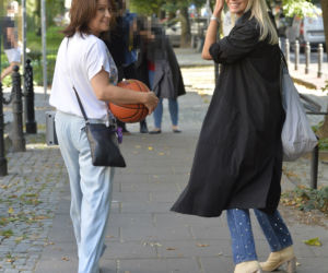 Agnieszka Woźniak-Starak i Ewa Drzyzga po pierwszym nagraniu DD TVN