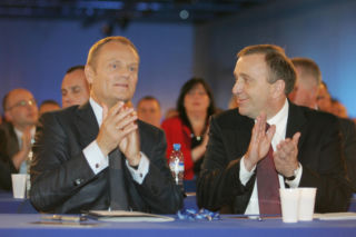 Donald Tusk i Grzegorz Schetyna