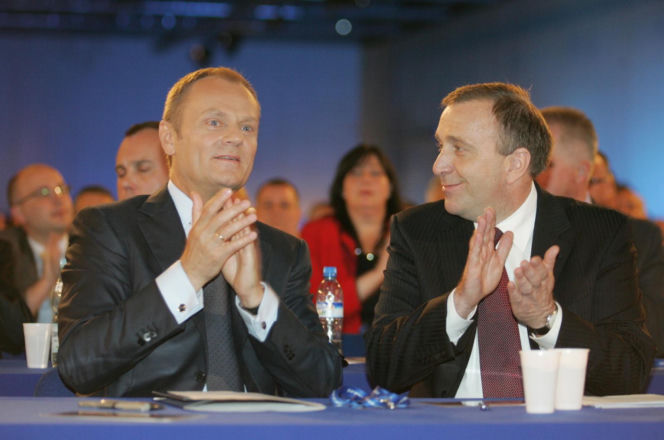 Donald Tusk i Grzegorz Schetyna