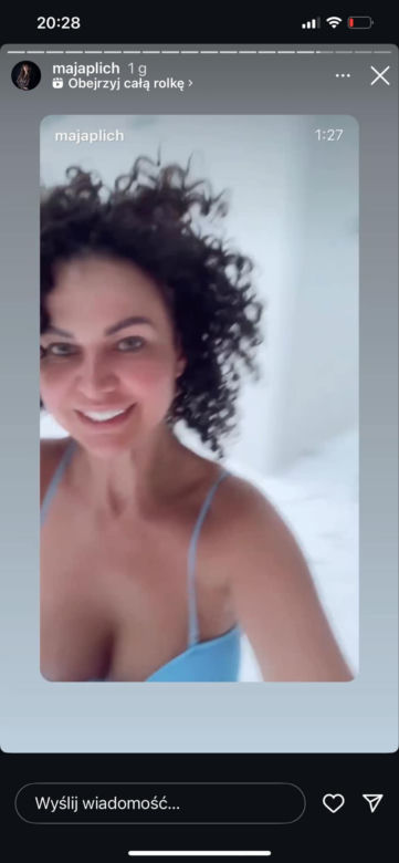 Maja Rutkowski w skąpym bikini biega po śniegu. Tak cieszy się z zimy?
