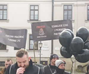 Protest branży weselnej w Radomiu