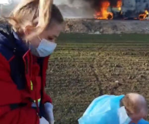 Chersoń. Rosjanie wysadzili ambulas, podczas gdy medycy ratowali człowieka