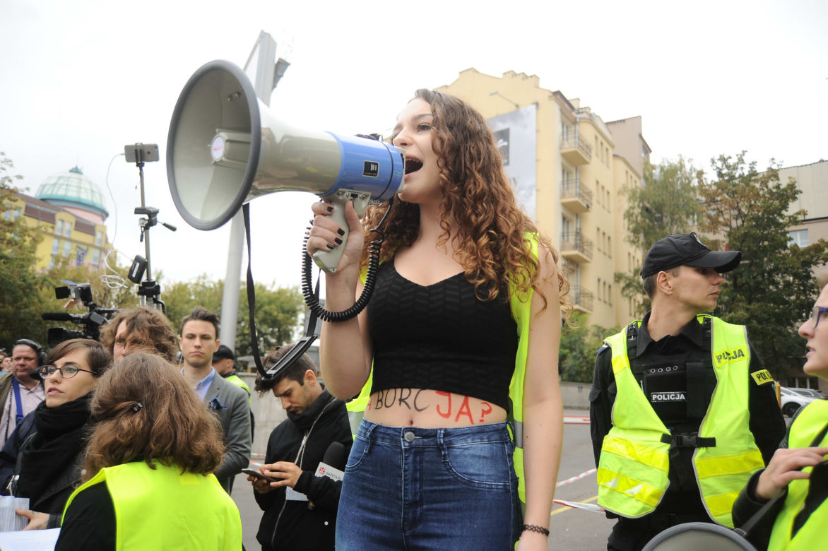 CZARNY PROTEST W WARSZAWIE.