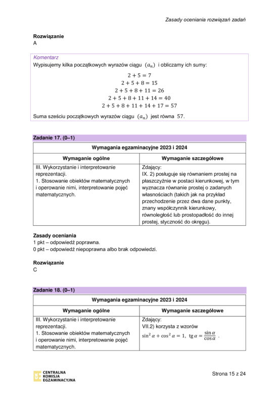 Matura próbna 2023: Matematyka. Oficjalne odpowiedzi CKE