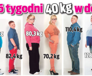 W 6 tygodni 40 kg w dół!