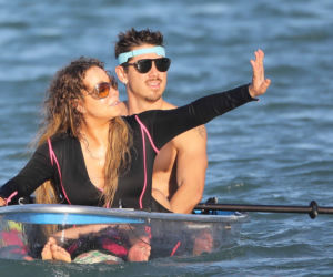 Mariah Carey i Bryan Tanaka na plaży