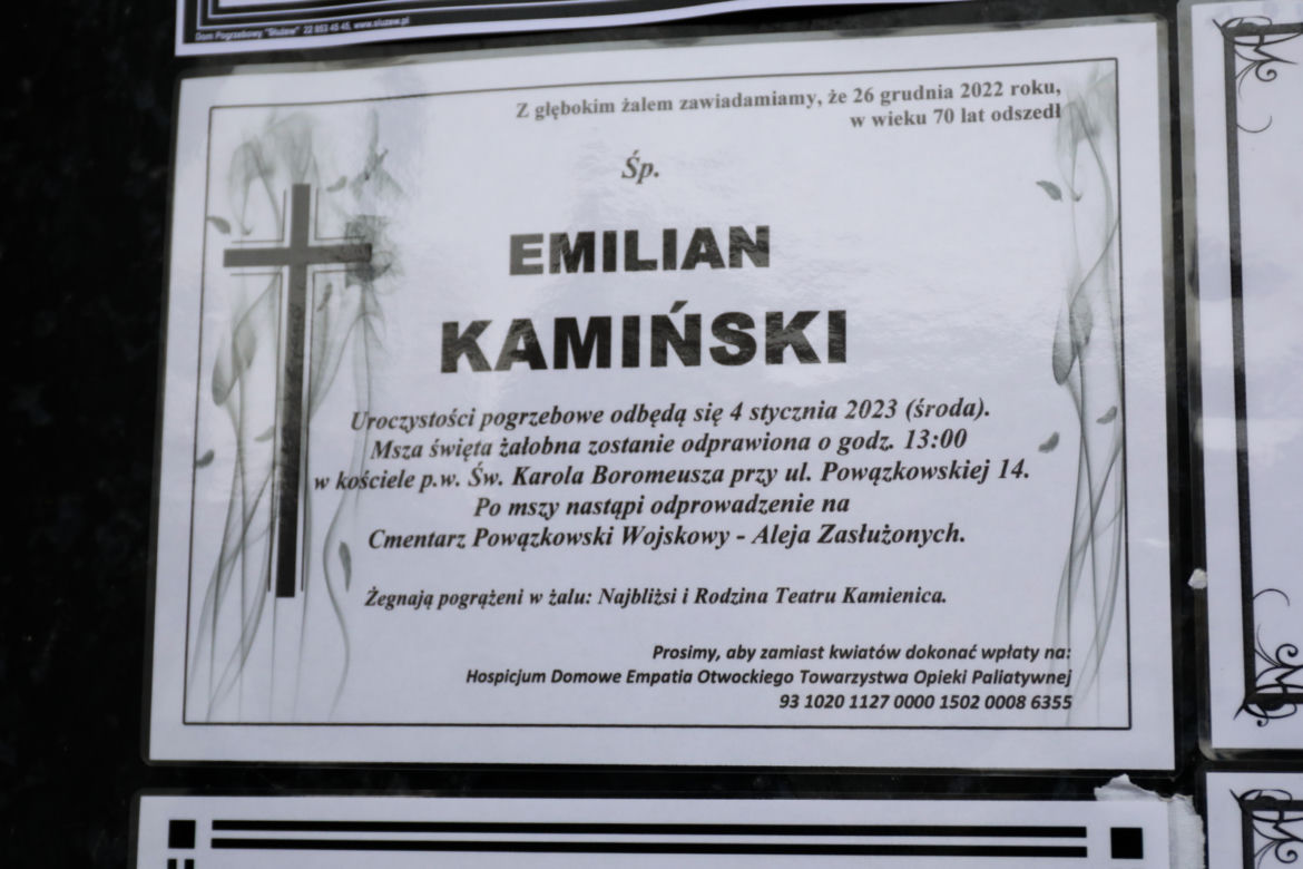 Pogrzeb Emiliana Kamińskiego