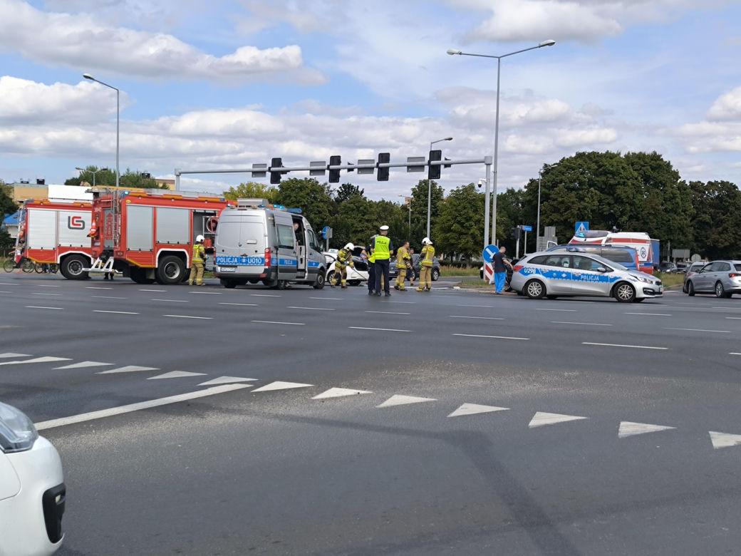 Wypadek pod Trapezem w Lesznie
