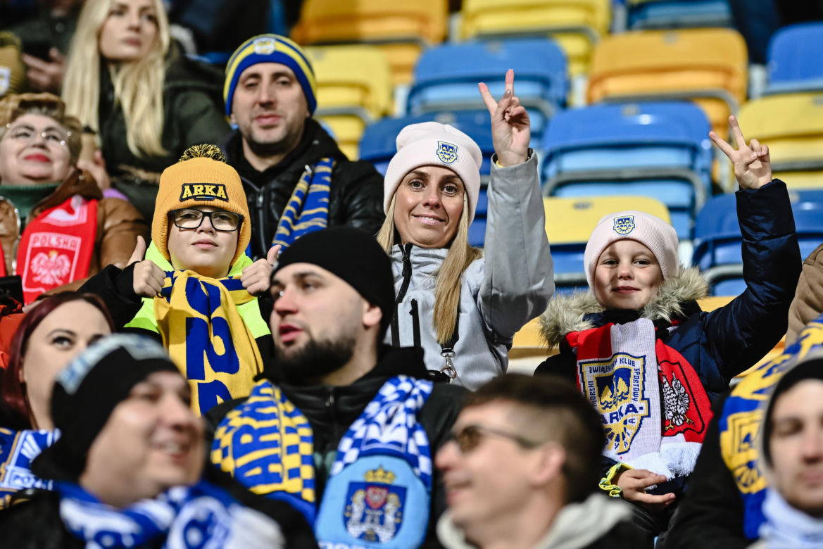 Arka Gdynia - Lech Poznań: Zdjęcia kibiców z meczu 15. kolejki PKO BP Ekstraklasy