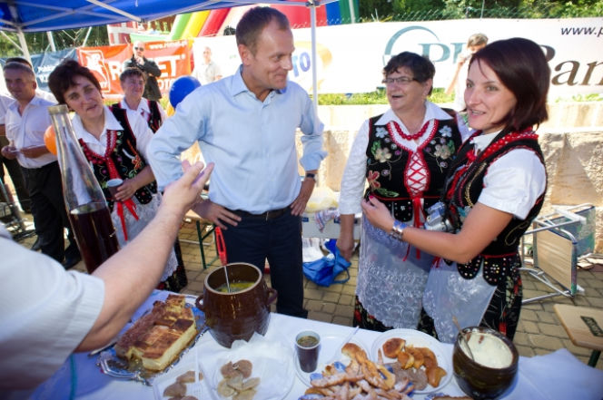 Donald Tusk w Bieszczadach