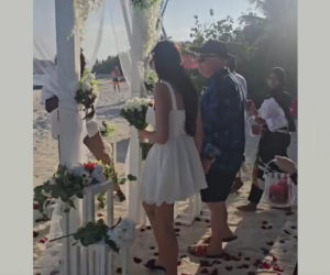 Skiba powiedział TAK na Malediwach! Ślub na plaży i noc poślubna jak z bajki