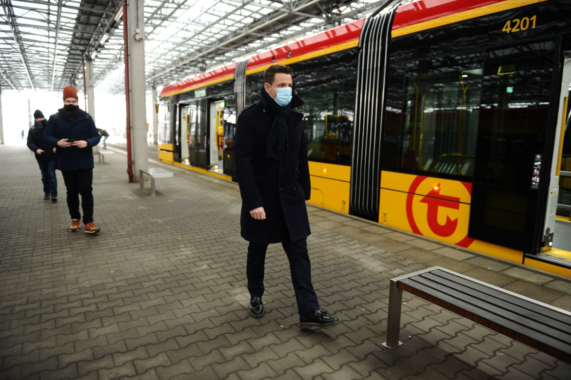 Jechaliśmy nowym tramwajem. Pierwszy hyundai wyjechał na stołeczne torowiska